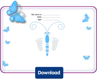 Downloads Butterfly Footprints blue